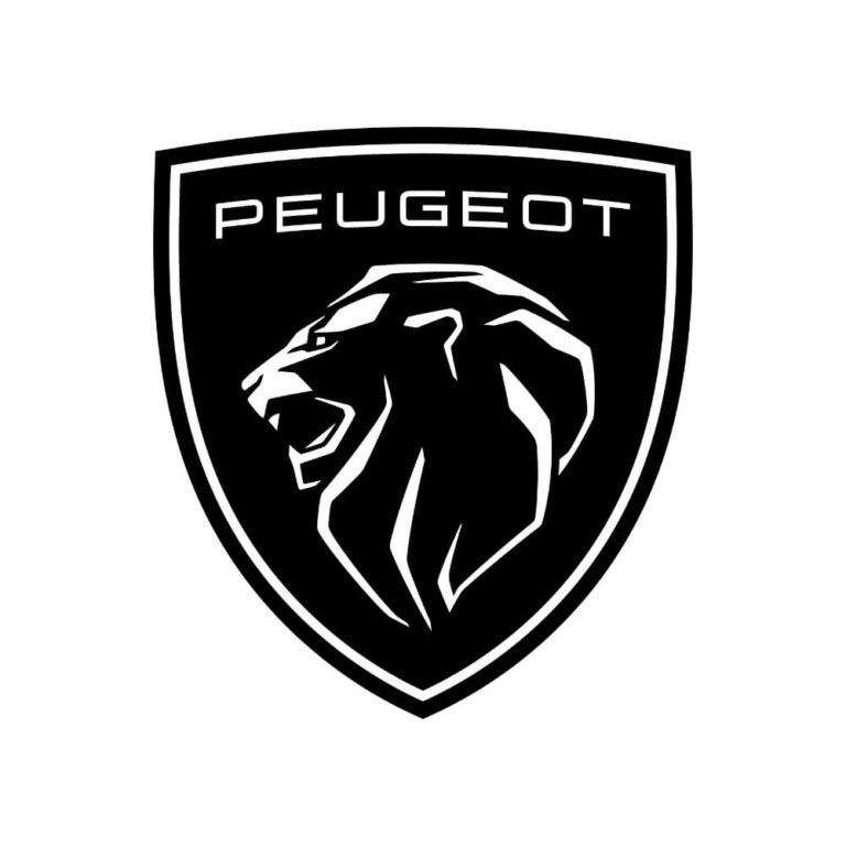 Logo voiture électrique Peugeot