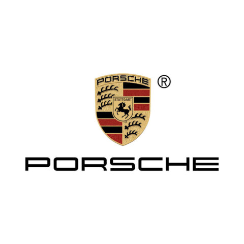 Logo voiture électrique Porsche