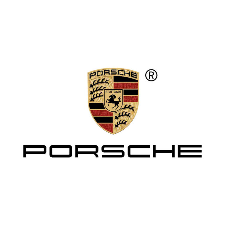 Logo voiture électrique Porsche