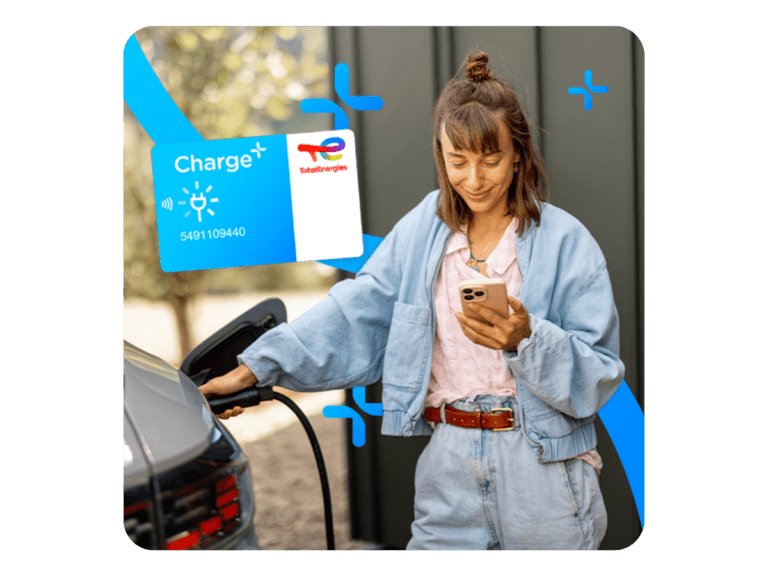 Visuel qui met en avant une application pour la carte Charge+