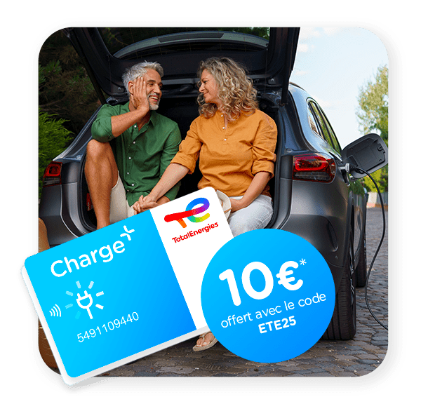 C'est l'été avec Charge+, 10€ offerts sur l'achat de la carte de recharge